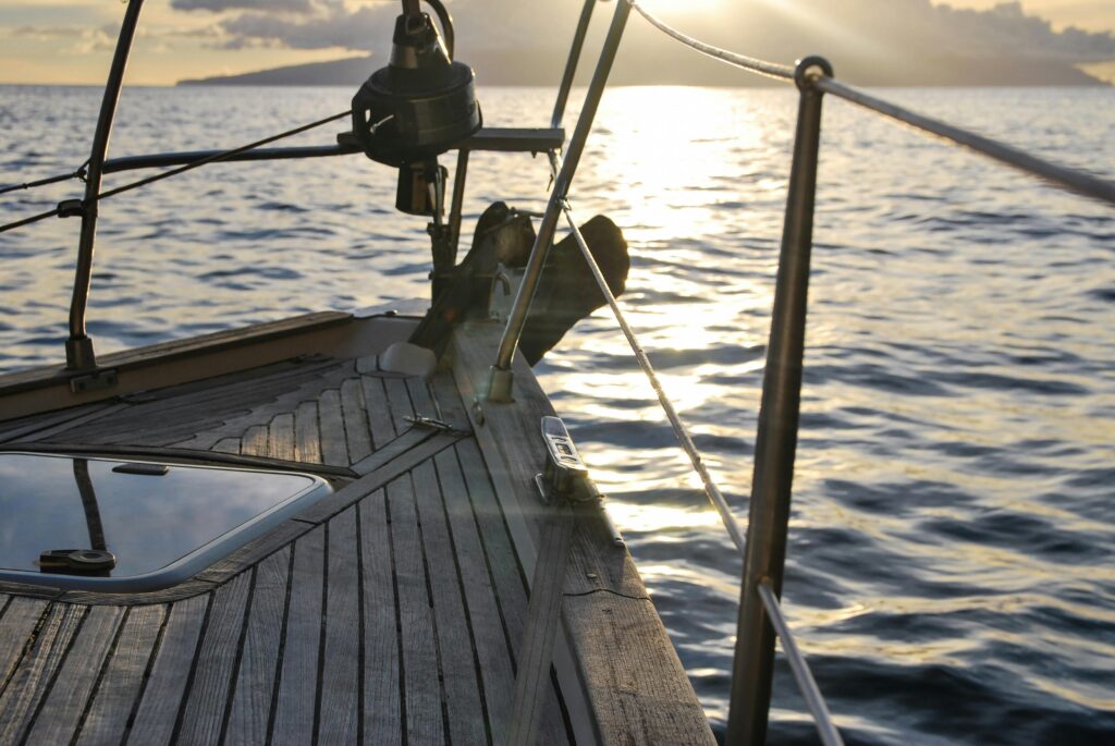 Working deck and rigging of a vessel at sea — commercial fishing insurance and vessel safety