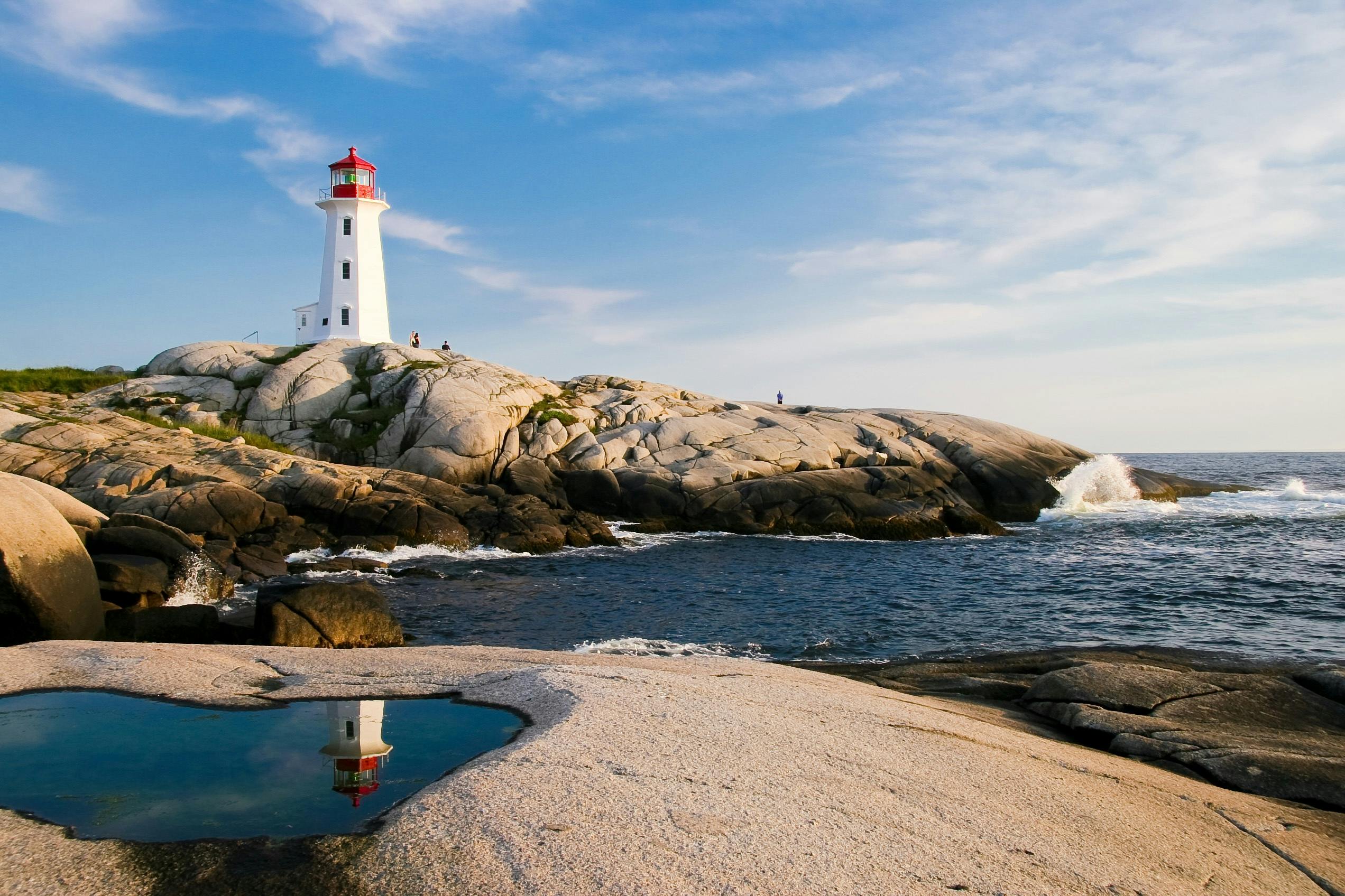 Nova Scotia coastline and lighthouse — renewable energy insurance and Atlantic storm exposure